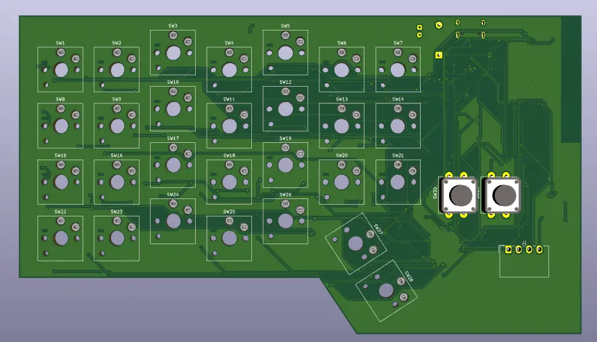 PCBの配線詳細