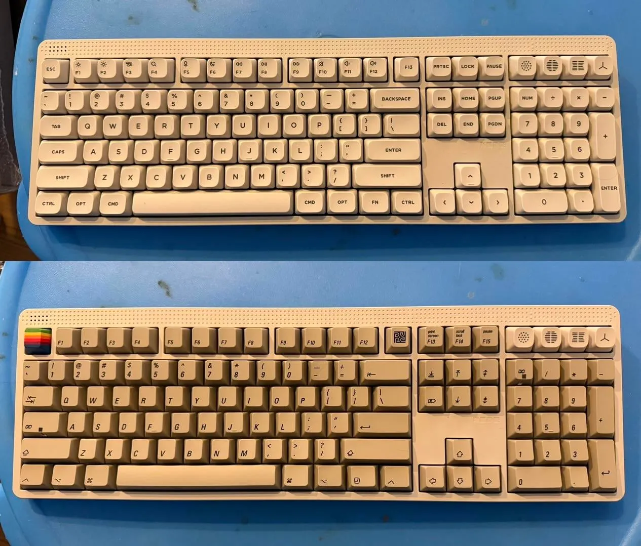 PBTfans 1984を装着したキーボード