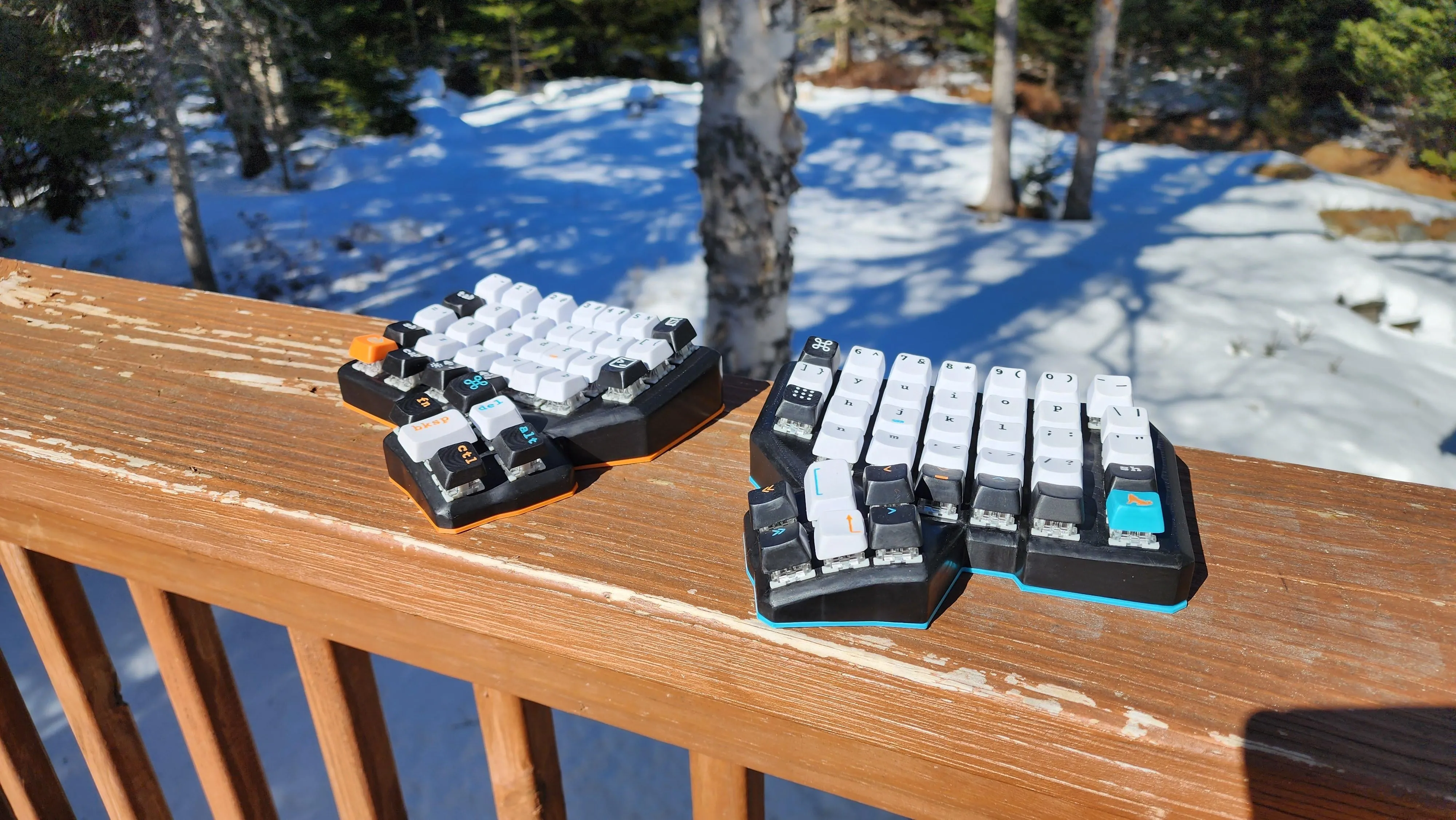 インレイ加工の様子