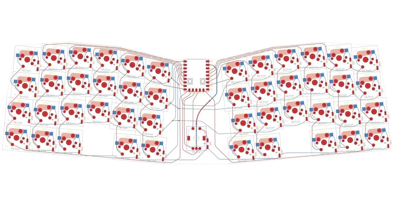 butterfly基板設計の様子
