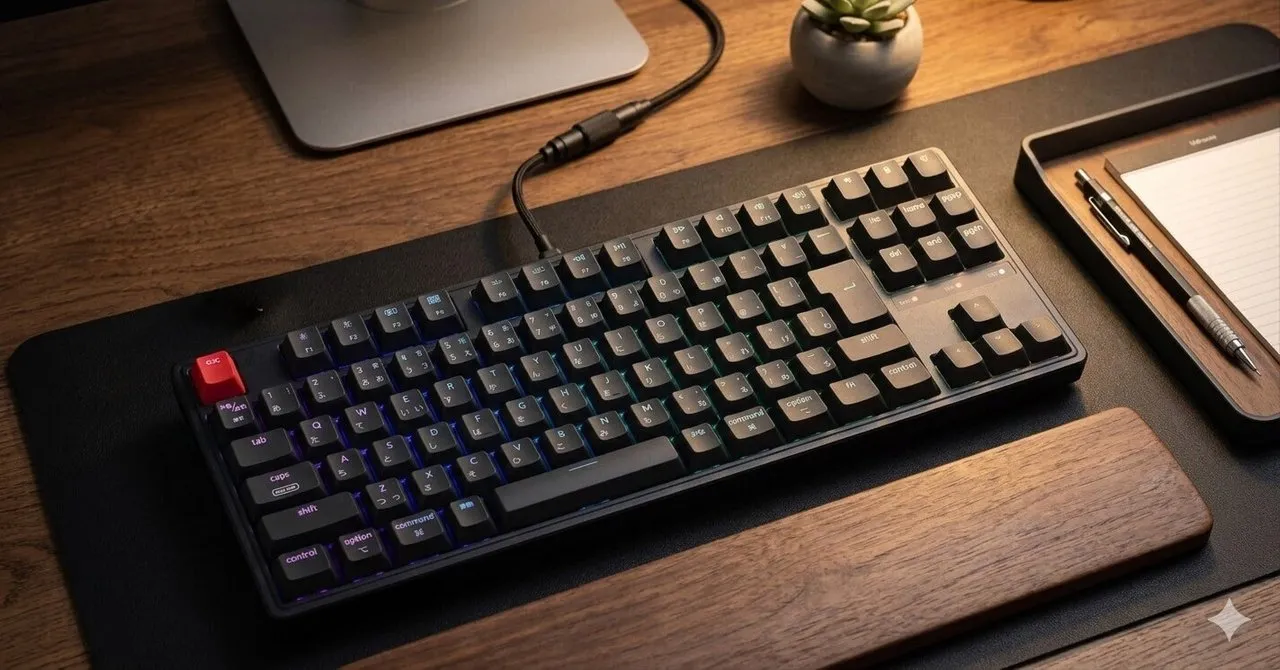 Keychron C3 Pro 8K RGB TKLの外観