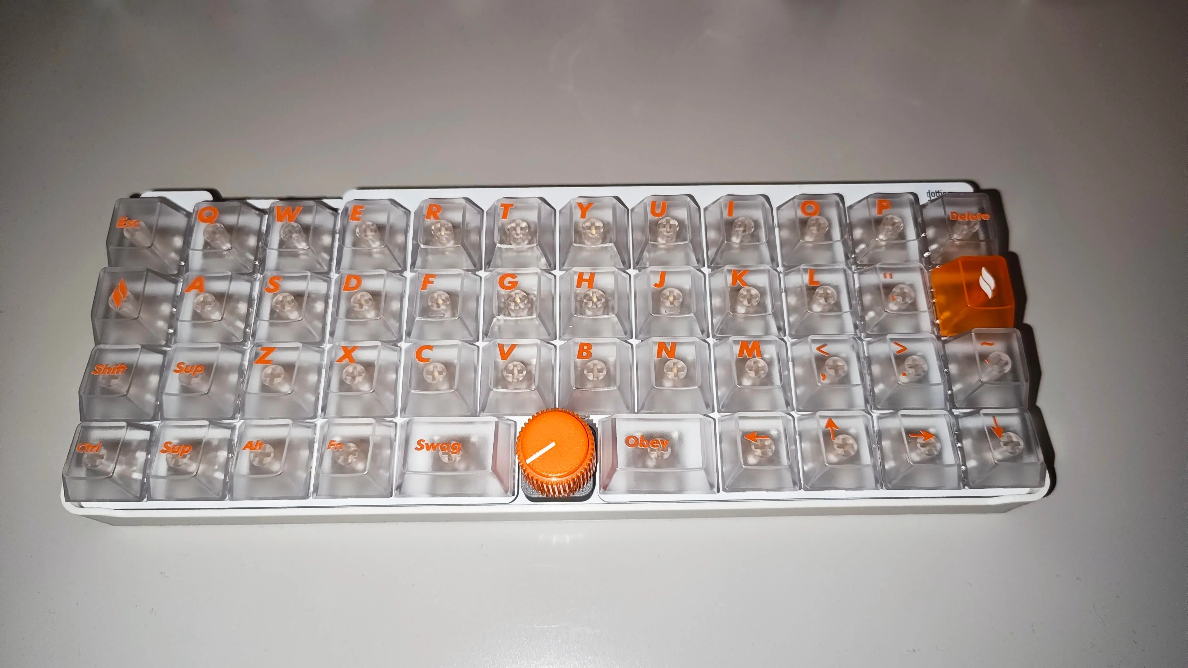 美しいキーキャップのディテール