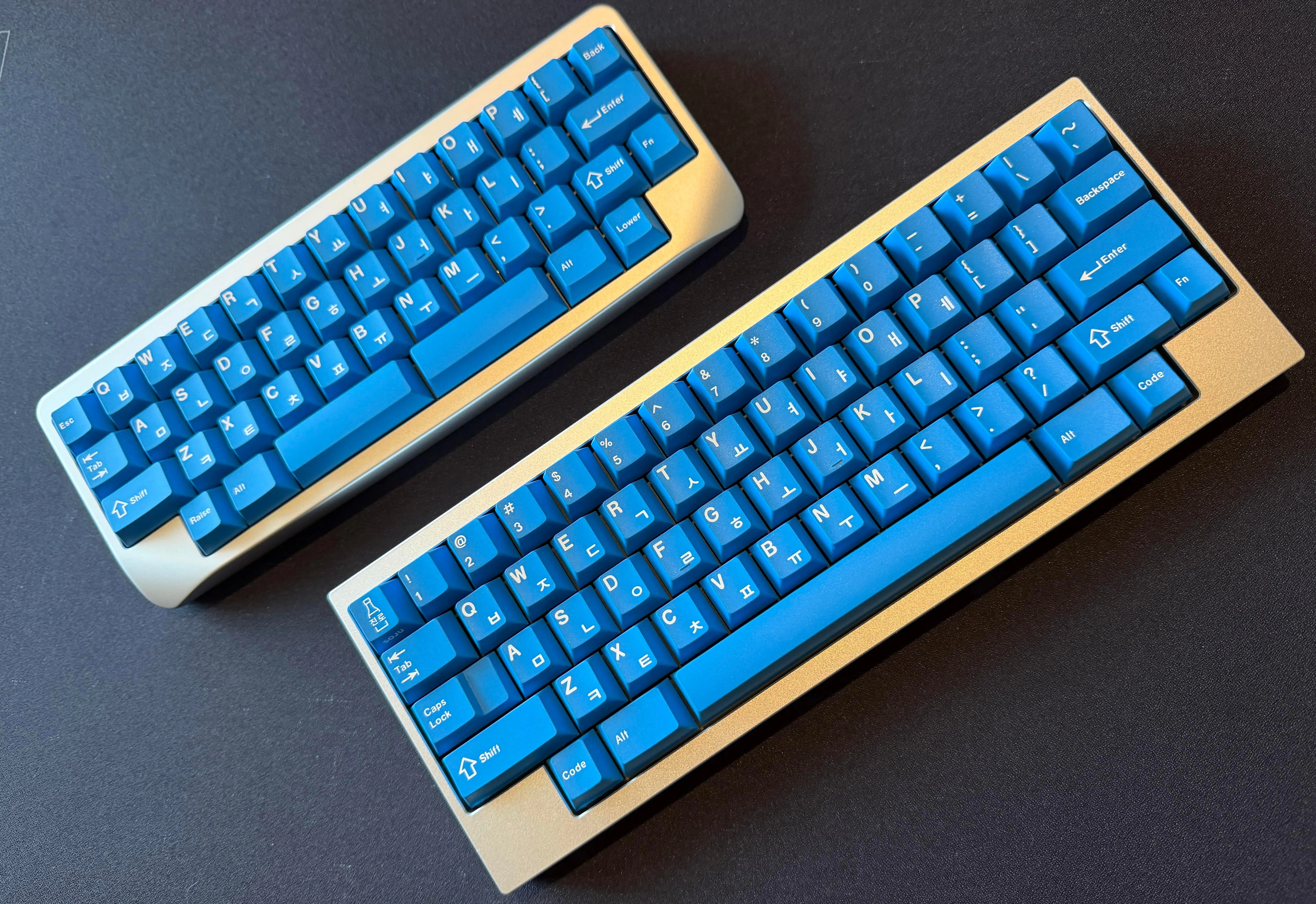 Keebscape Solaris のビルド近影