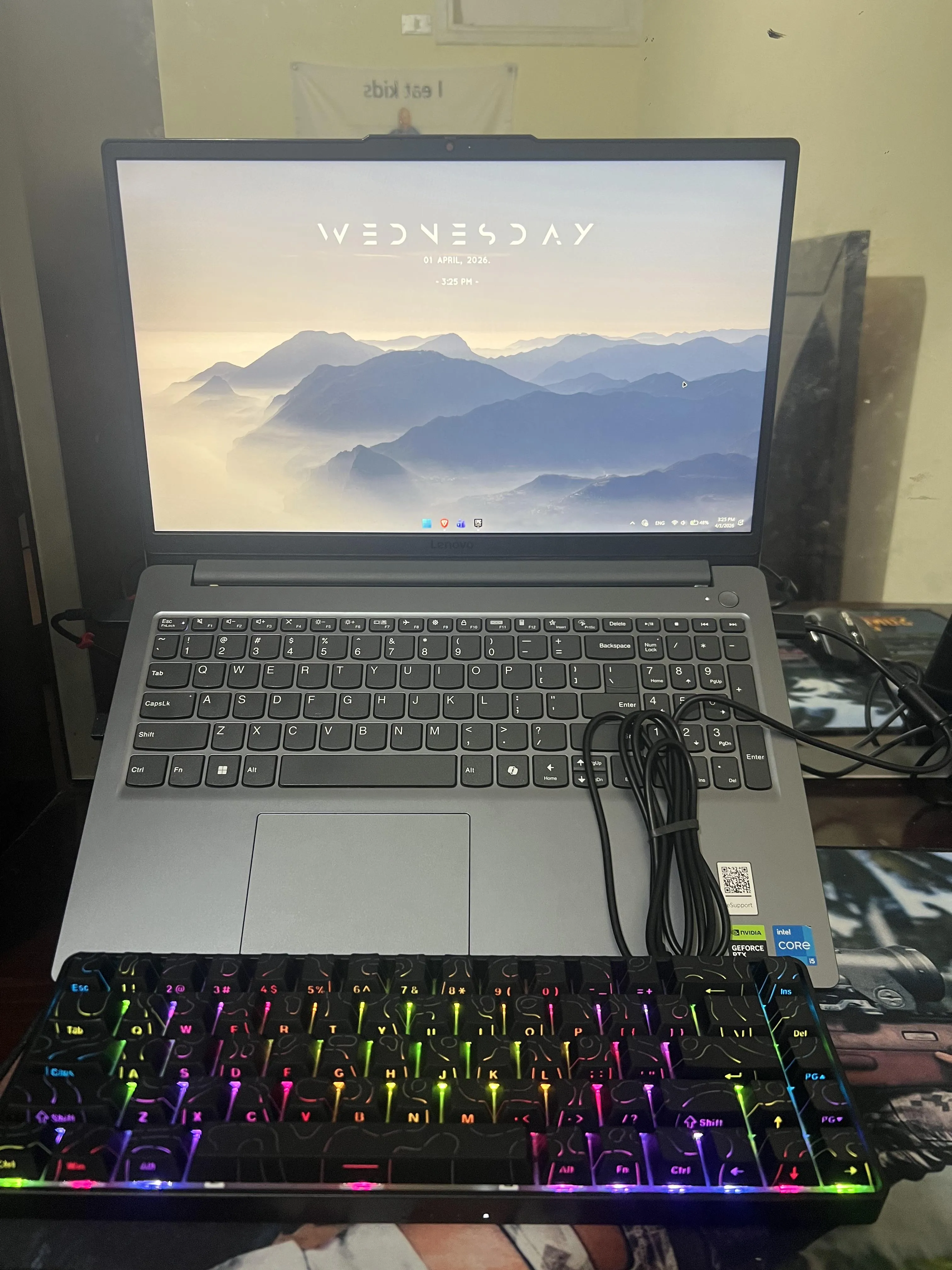 相談されたキーボードの様子