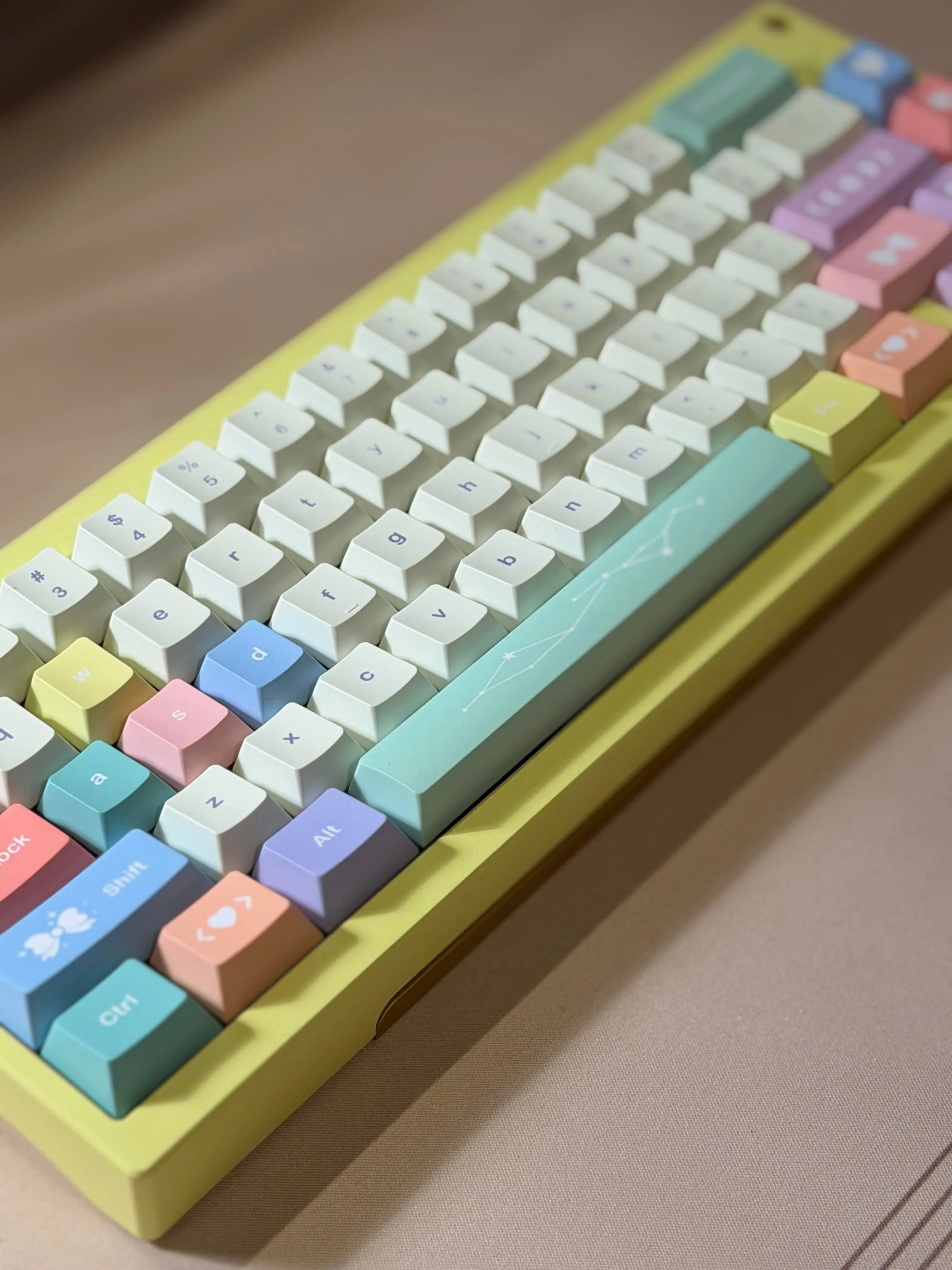Fox Labs Time65 キーキャップとスイッチのディテール