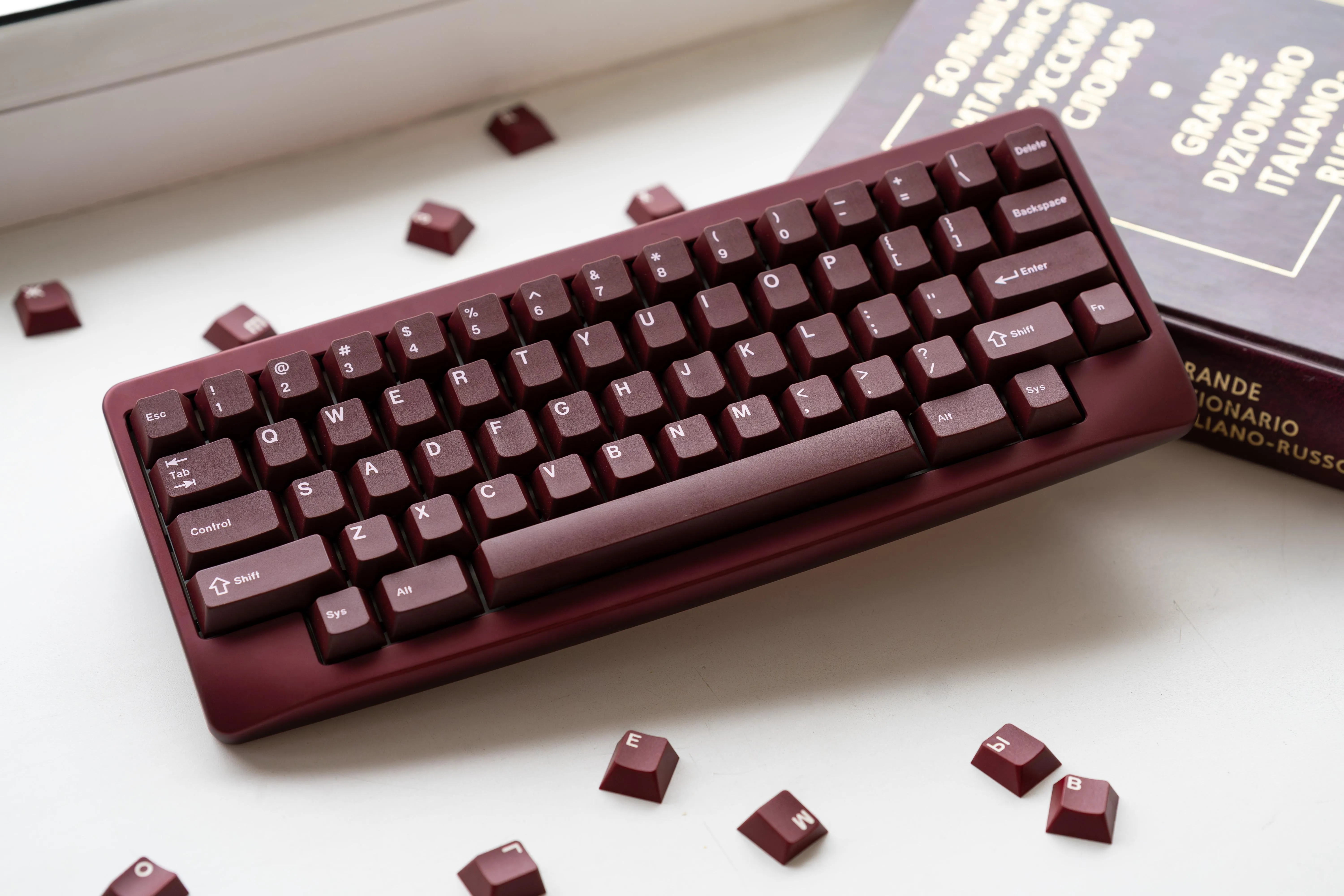 キーキャップのクローズアップ