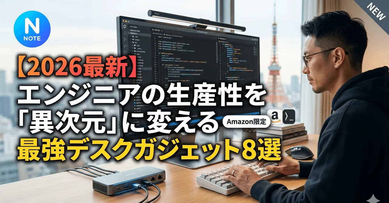 エンジニアのデスクセットアップイメージ