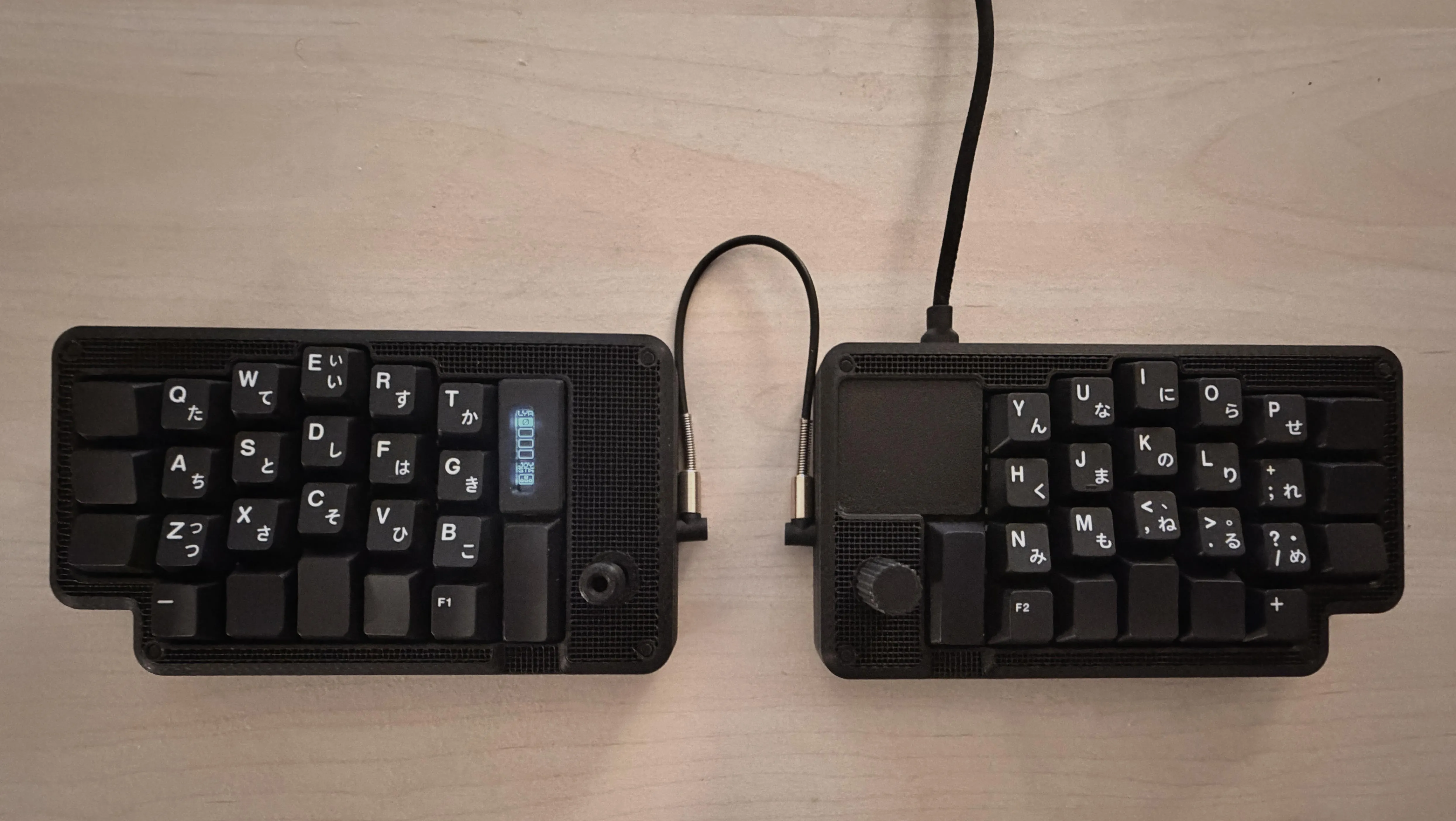 自作の左右分離型キーボード