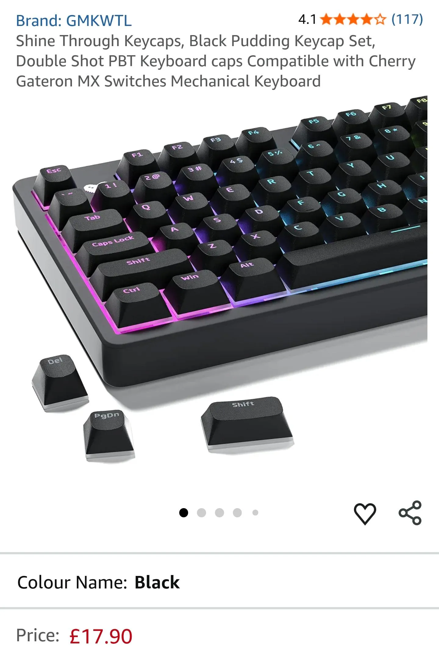 薄型プディングキーキャップ