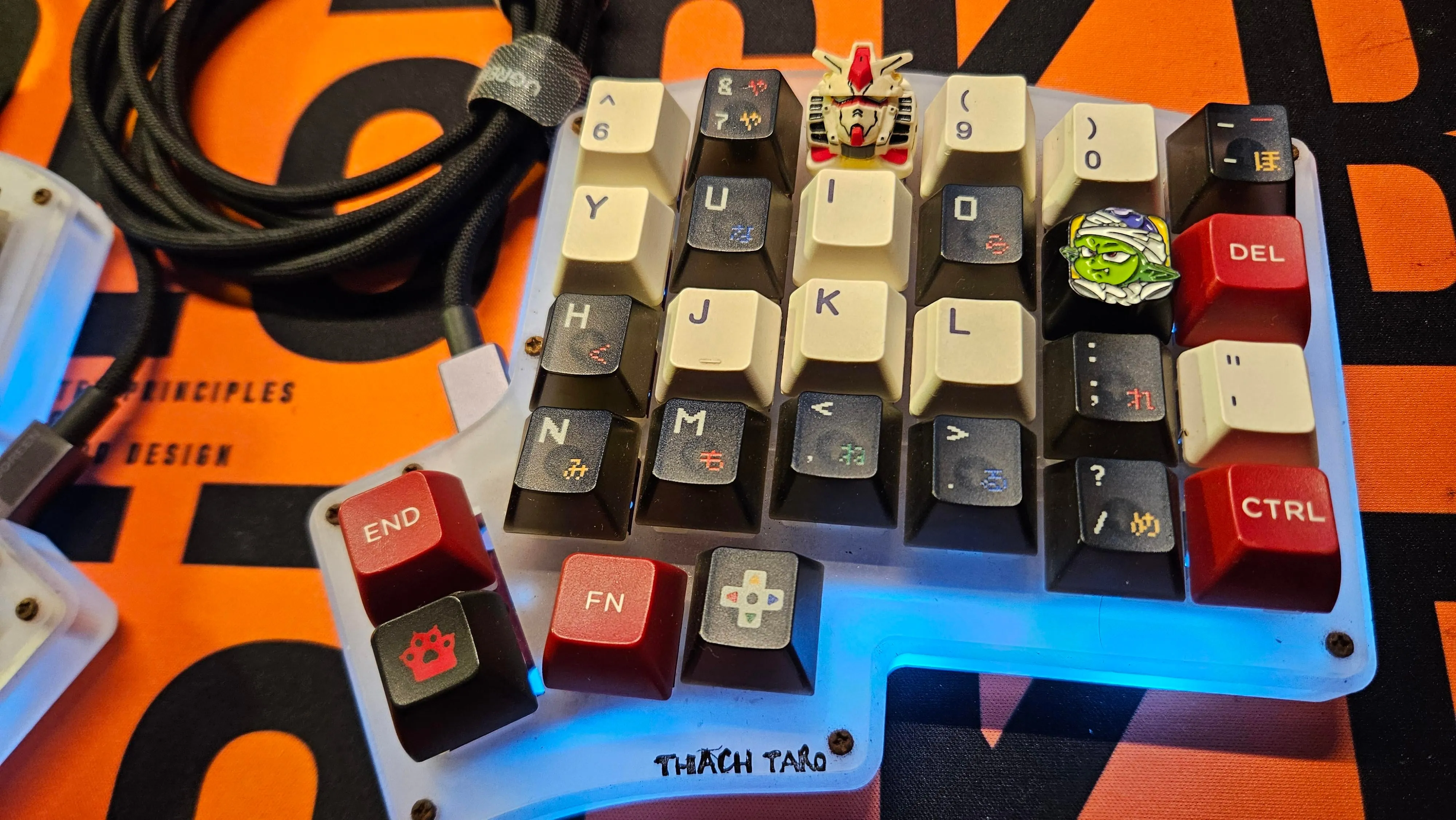 キーボードの細部