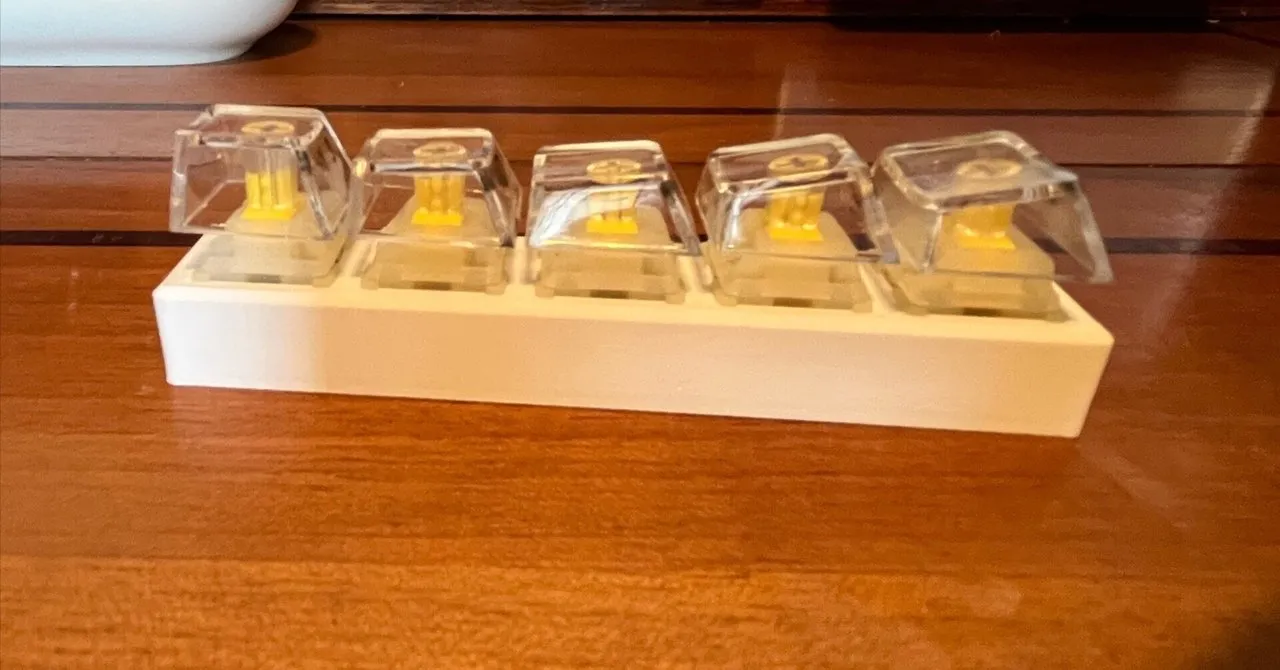 キーキャップ用プロファイルテスター