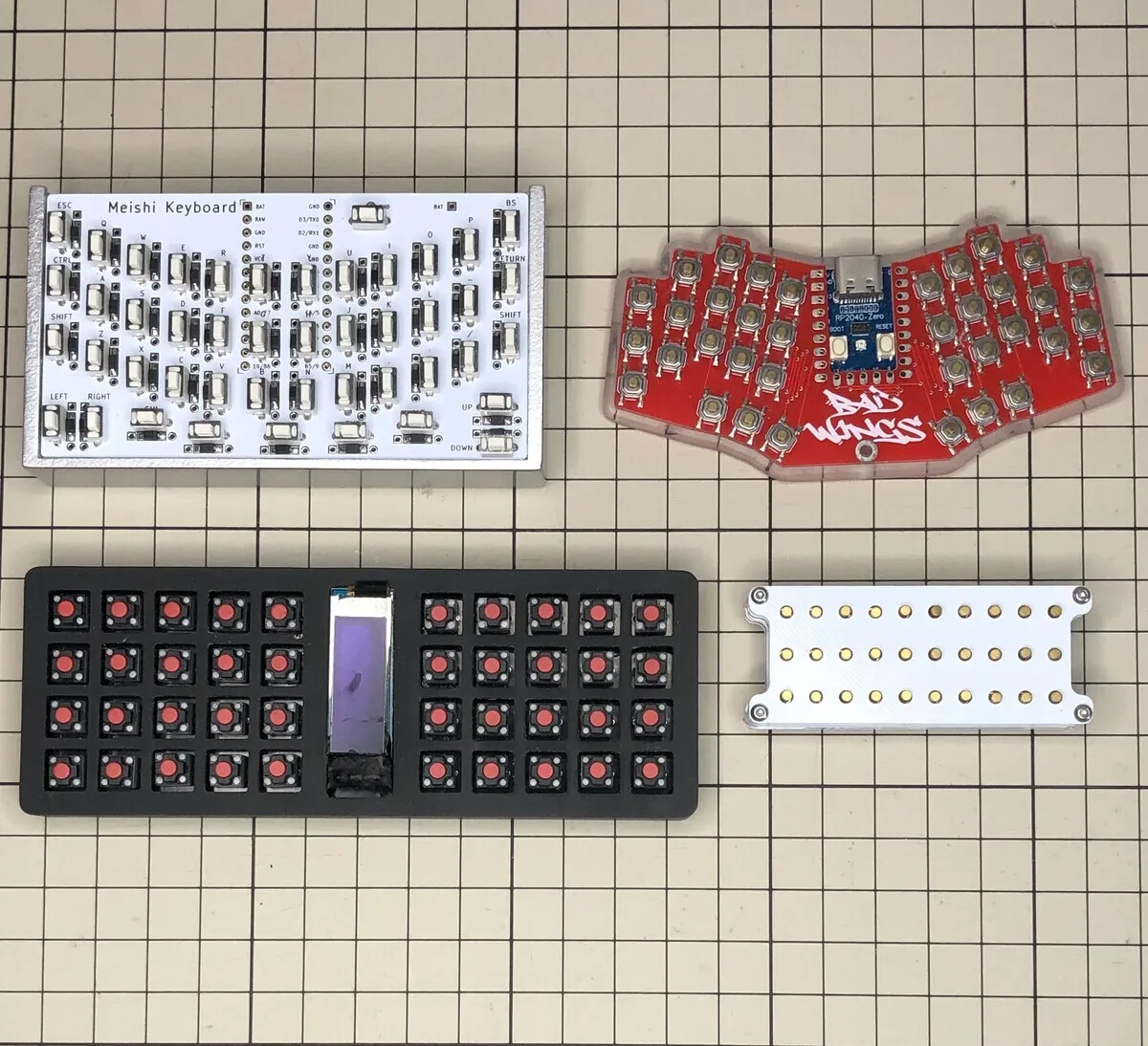 超小型キーボードの作例