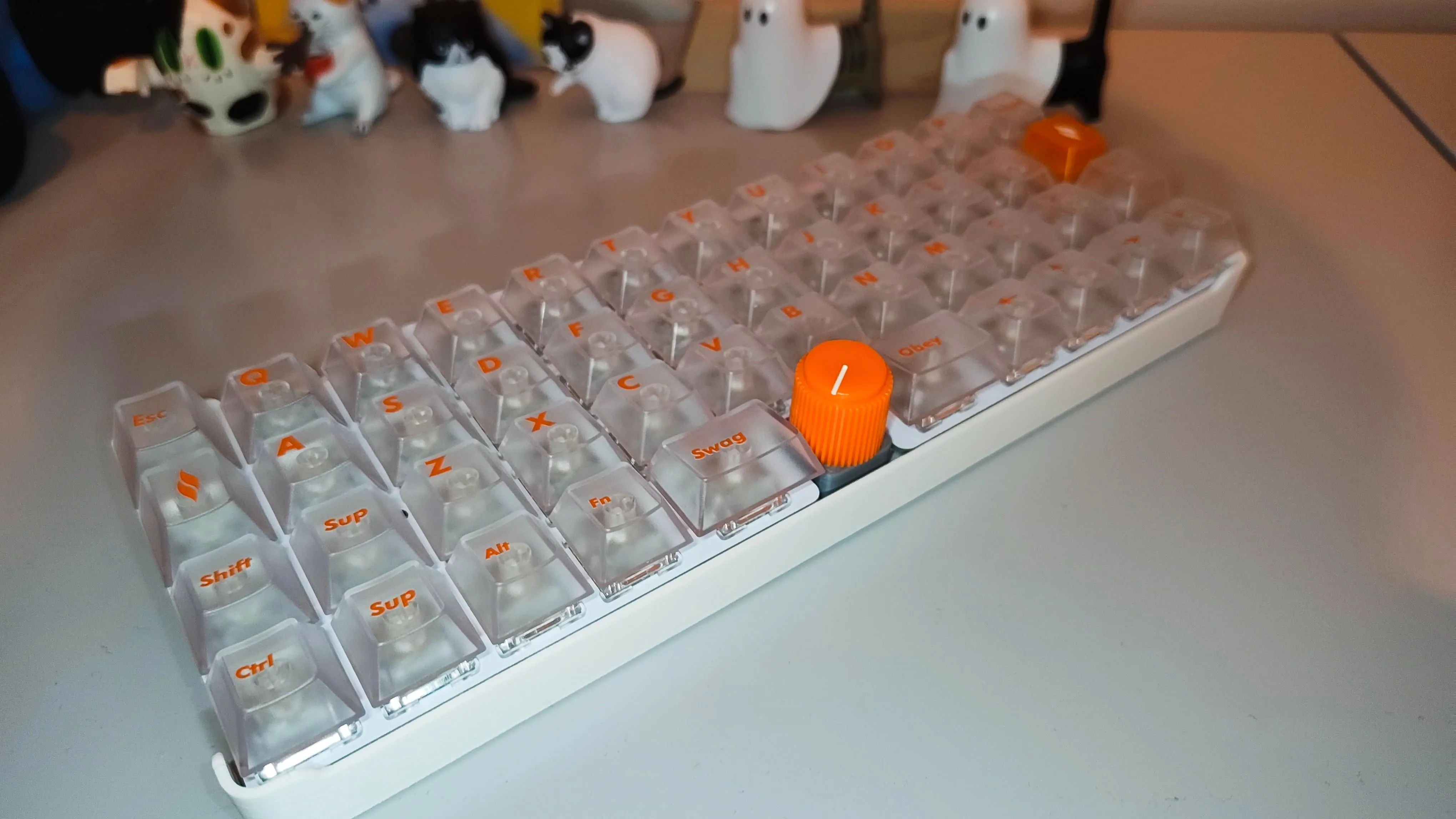 完成したdotmatrix40キーボード