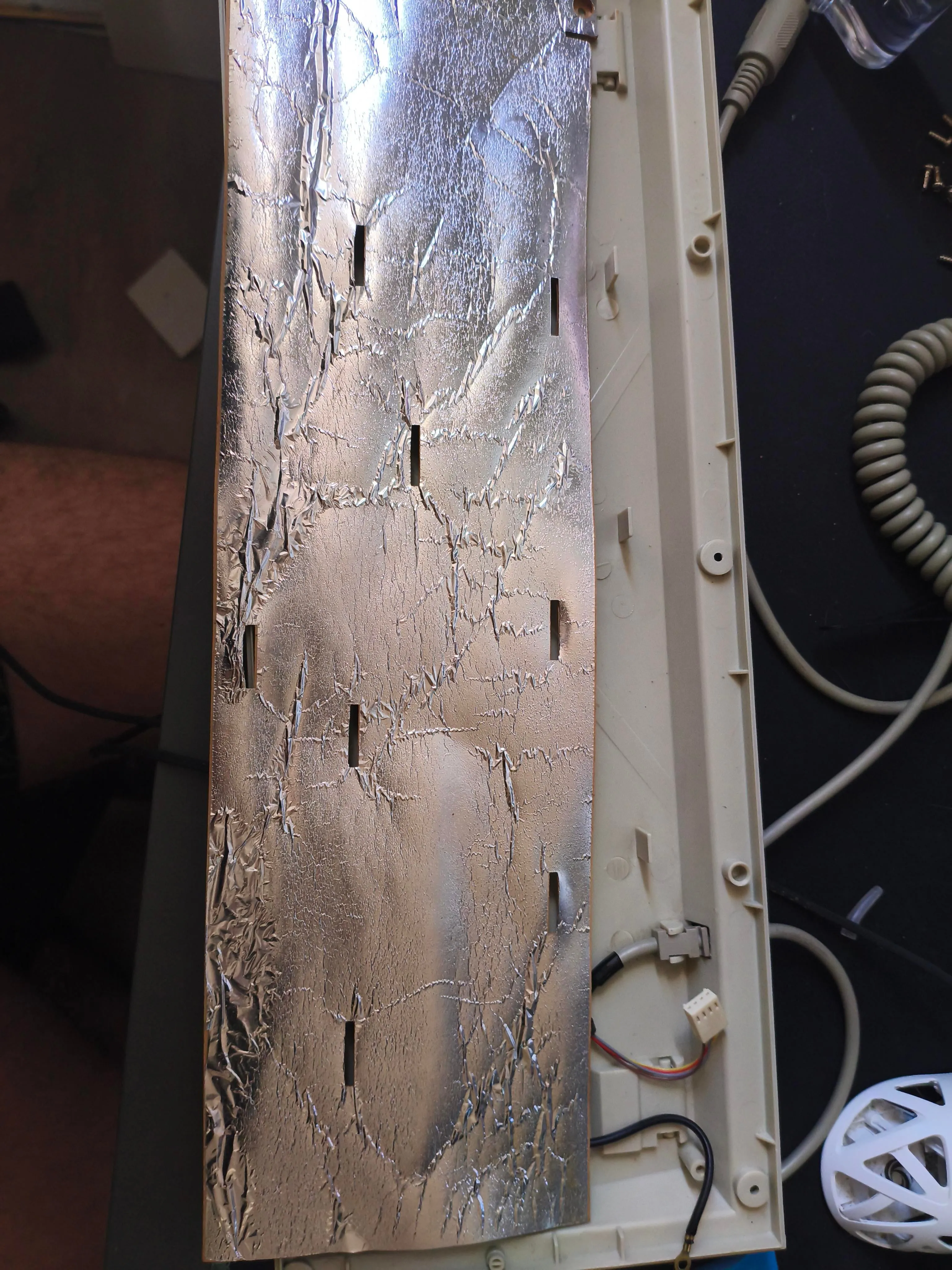 金属コーティングの様子