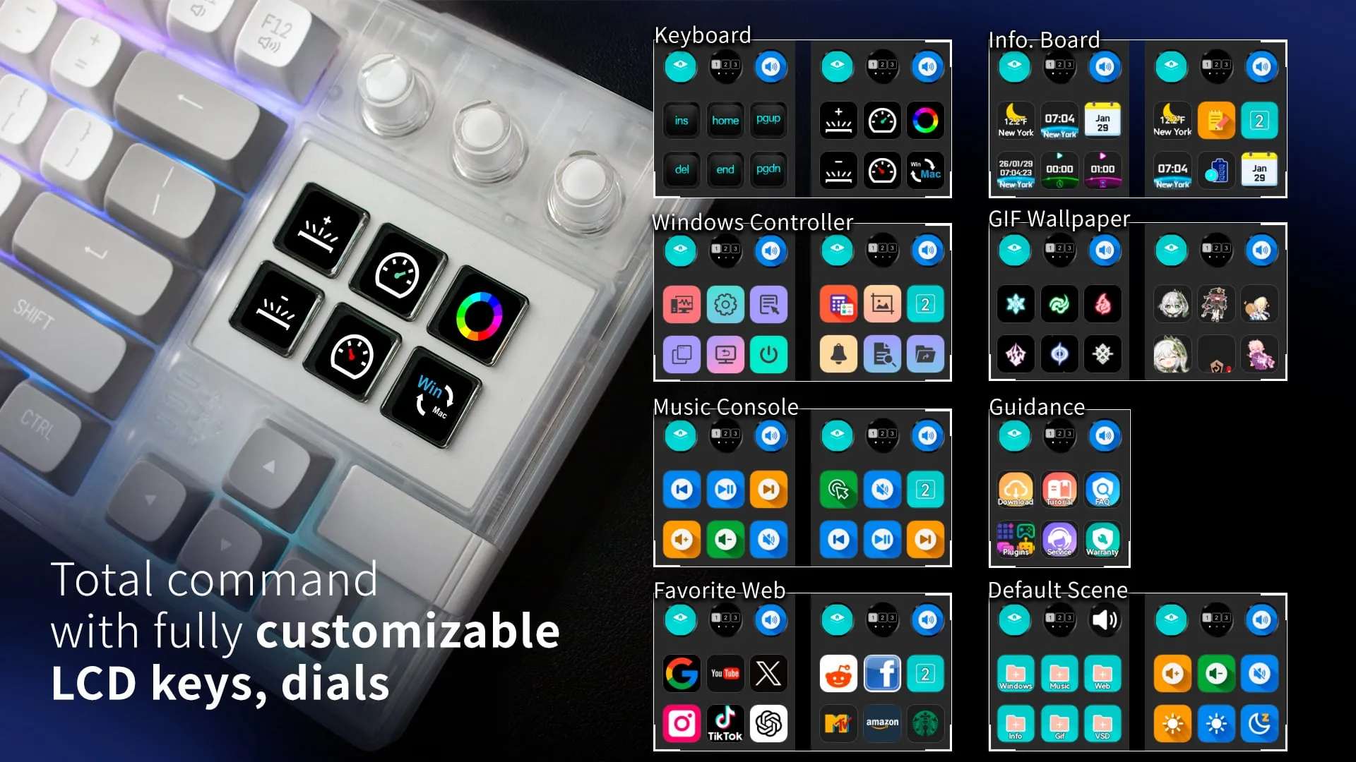 LCDキーの動作イメージ