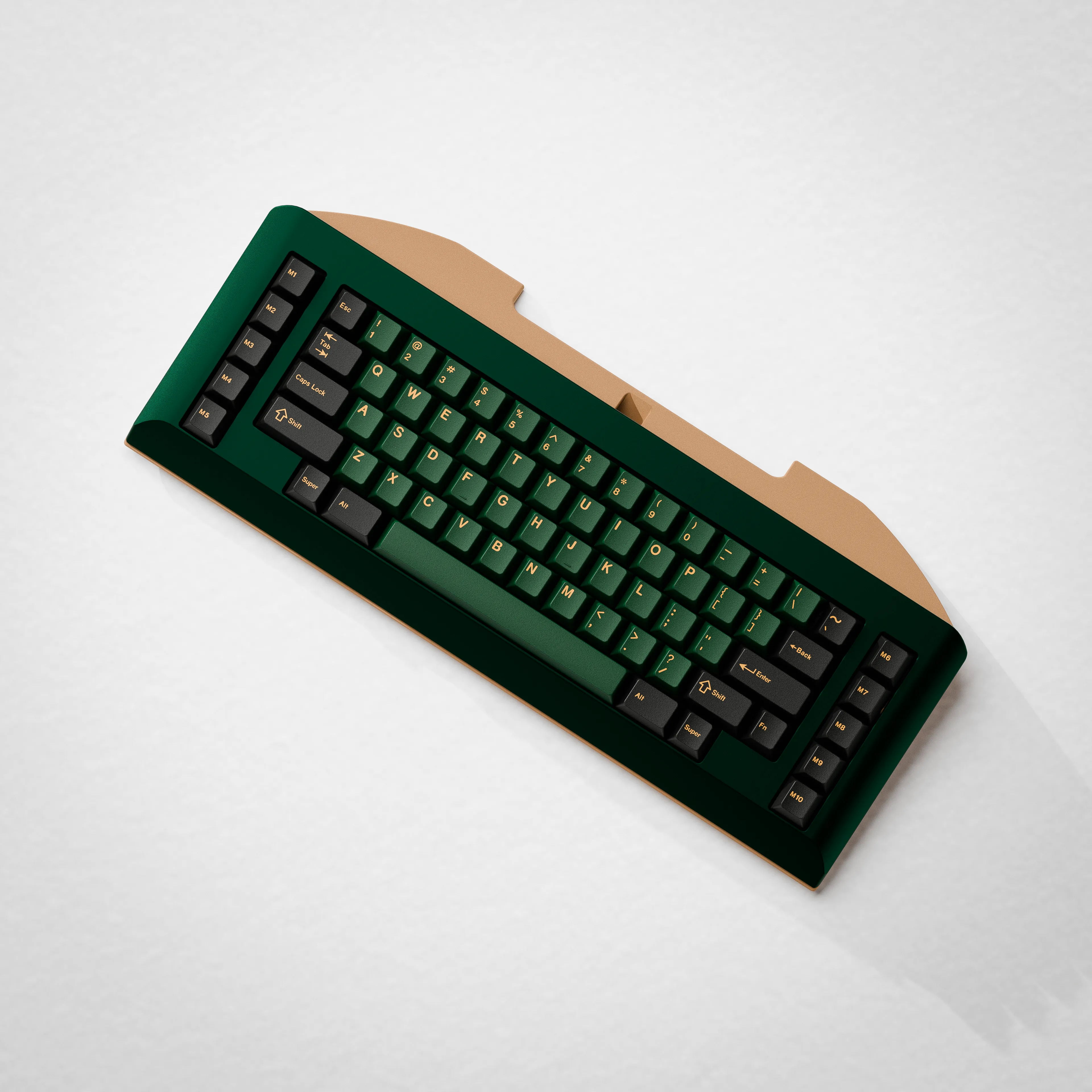 キーボードの背面デザインとカラー詳細