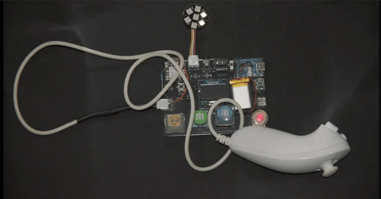 ESP32-BLE-CompositeHIDの試用イメージ