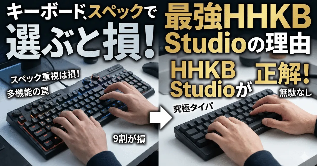 HHKB Studioとタイパの追求